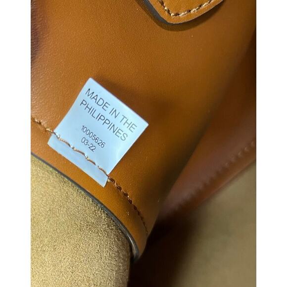 Tory Burch McGraw Stripe Dragonfly Drawstring Satchel Bag - Picture 12 of 13